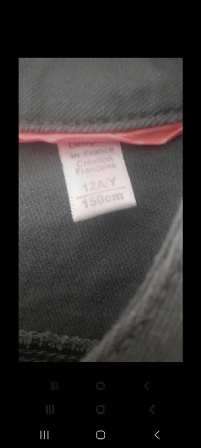 Veste en jean kaki okaidi 12 ans - photo numéro 3