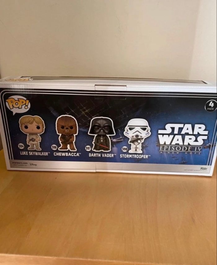 coffret de 4 pop star wars neuf - jamais ouvert- en parfait état - photo numéro 3