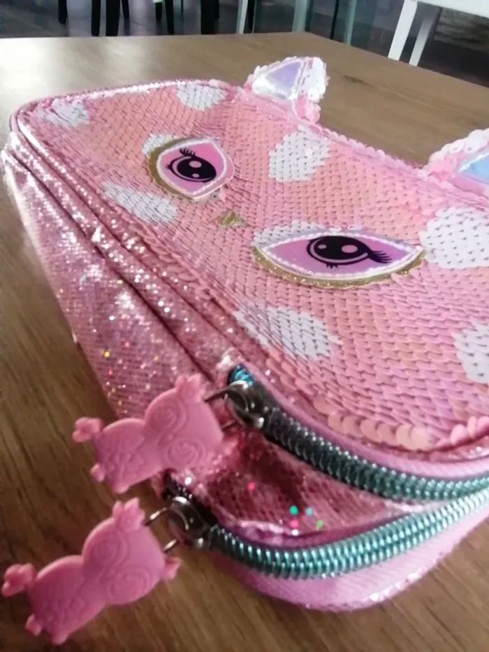 Trousse avec sequins fille #accessoires_krocaro - photo numéro 3