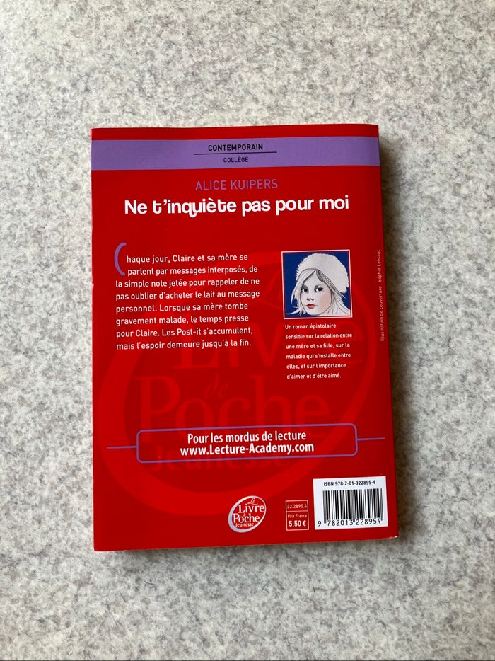 Ne t’inquiète pas pour moi ~ Alice Kuipers (1€50) - photo numéro 2