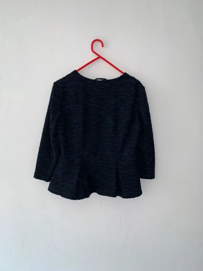 Boléro bleu noir femme taille 40 - photo numéro 2