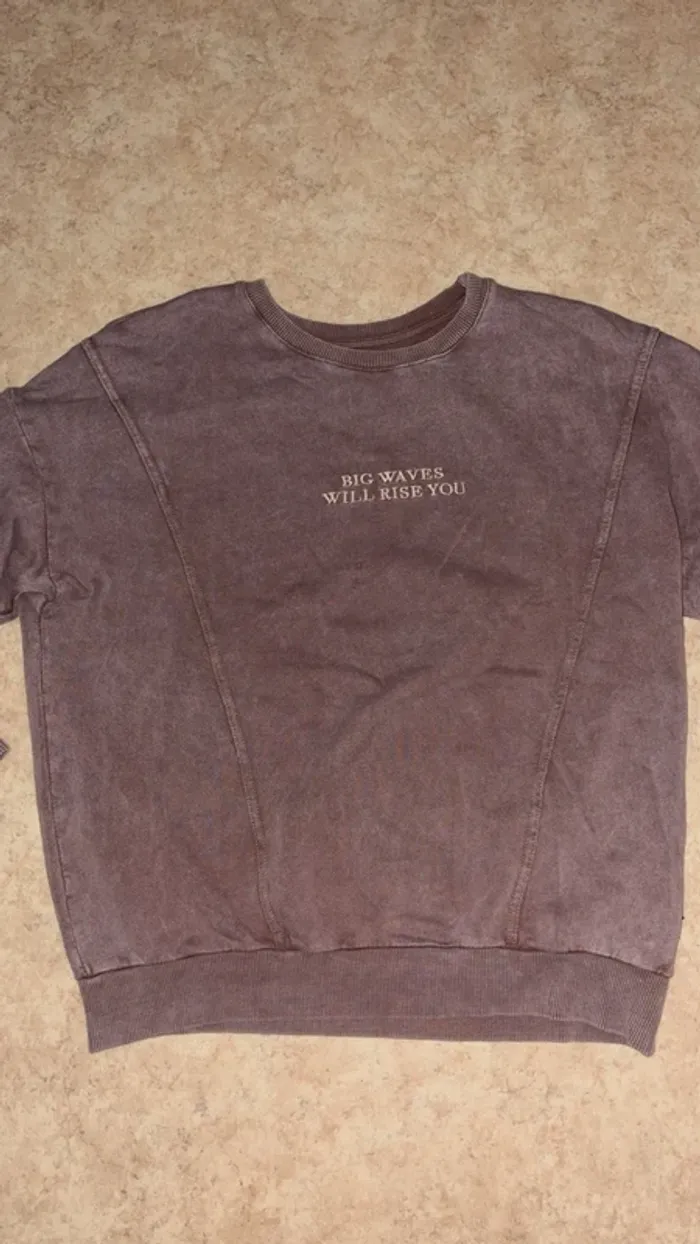Pull marron violet - photo numéro 2