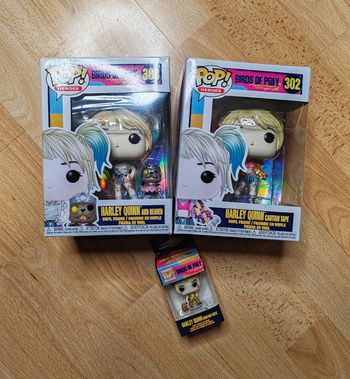 Lot de 3 figurines Funko Pop Harley Quinn The Birds of prey