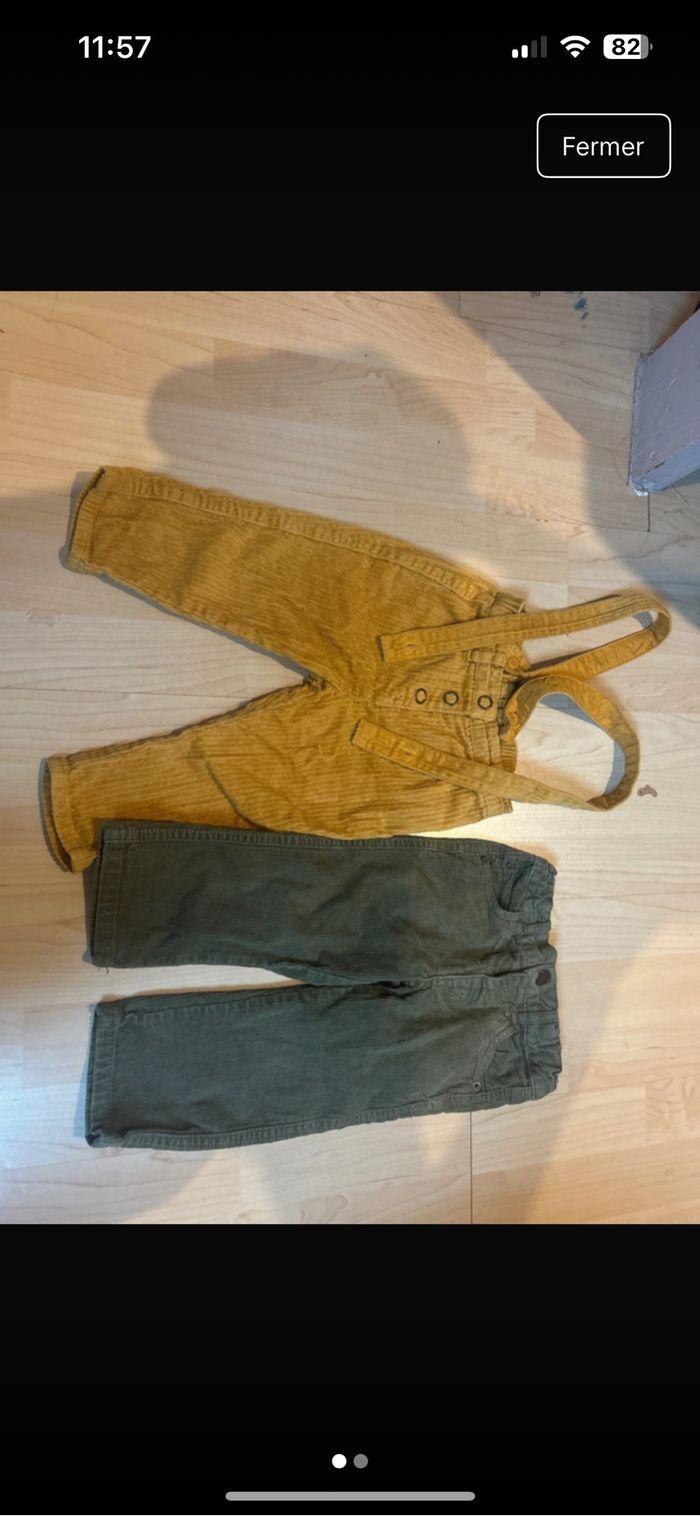 Pantalon velours