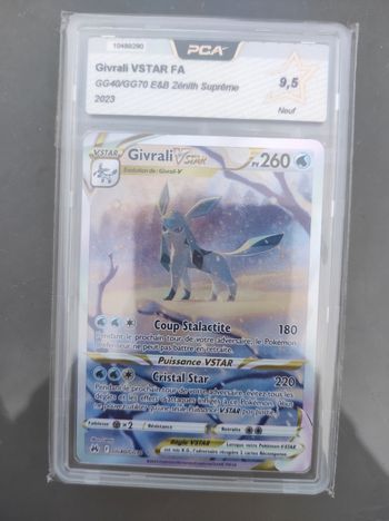 Carte pokémon givrali vstar PCA 9.5