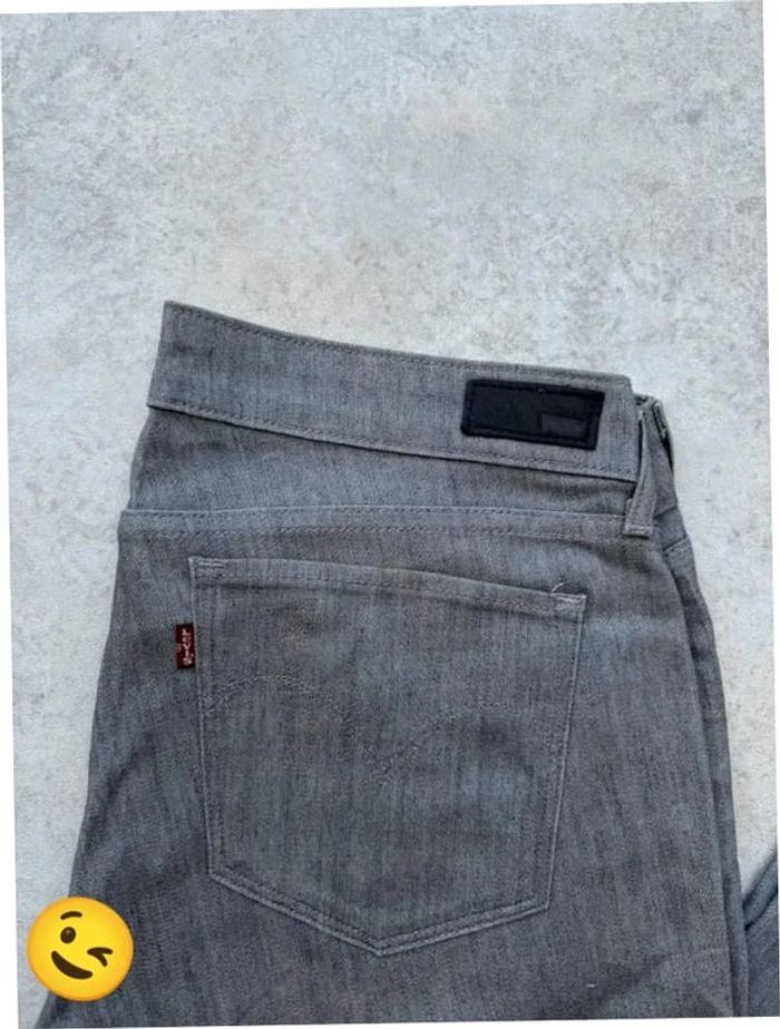 Jeans Levi's demi curve W34 FR44 coupe skinny gris Femme women pan587b - photo numéro 2