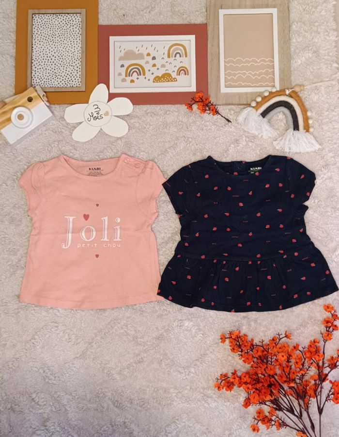 Lot de 2 Tshirt bébé 3 mois 🌸