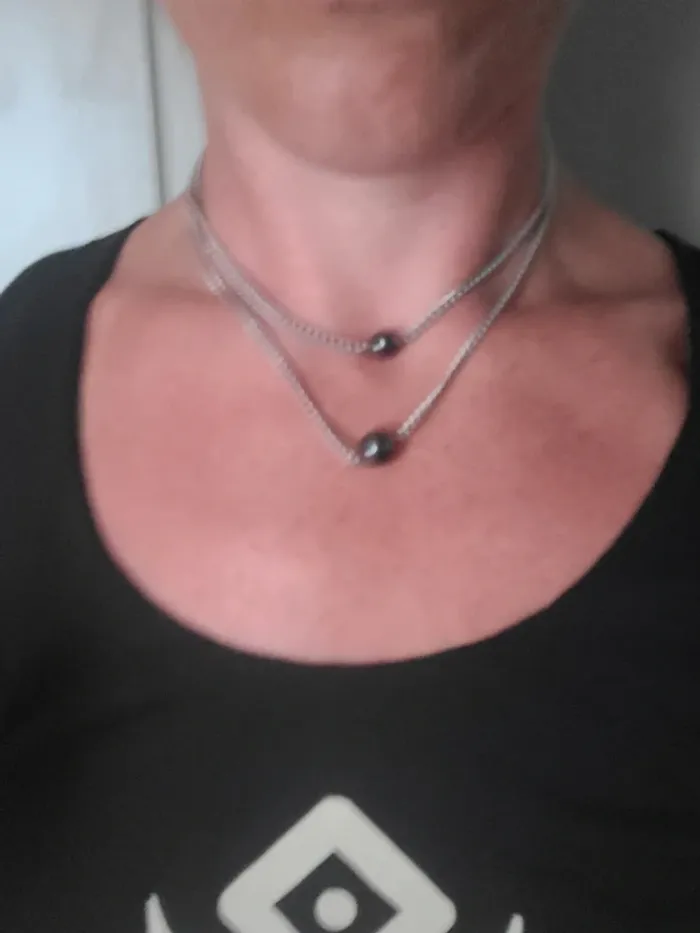 Collier avec pierre Onyx - Etsy - photo numéro 7