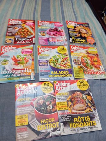 Lot 8 magazines Cuisine actuelle TBE
