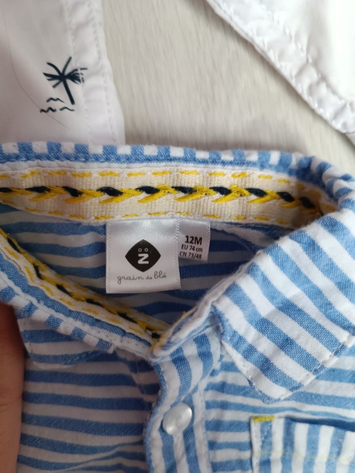 Lot de 3 chemises + 1 tee-shirt - photo numéro 2