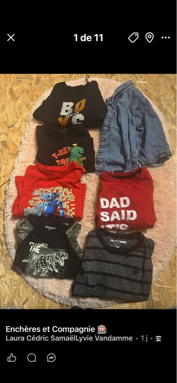Gros lot vêtements garçon réservé 3 ans 