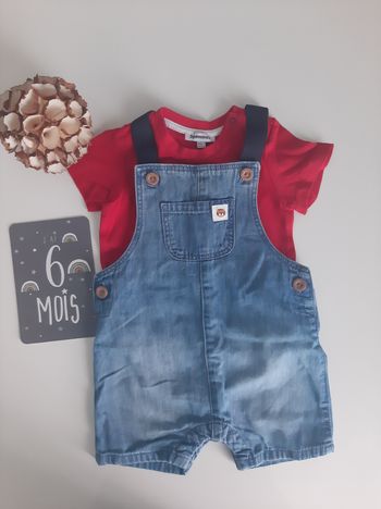 Ensemble Salopette et Tee-shirt
