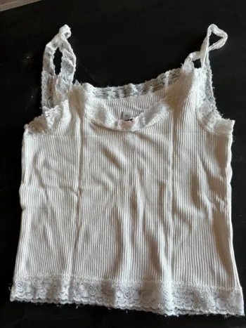 Crop top blanc