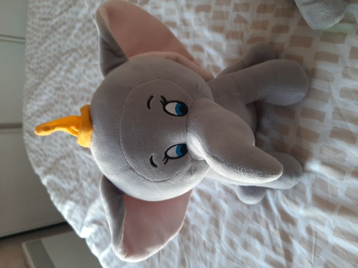 2 peluches éléphants gris - photo numéro 2