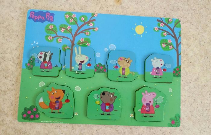 Puzzle en bois Peppa pig
