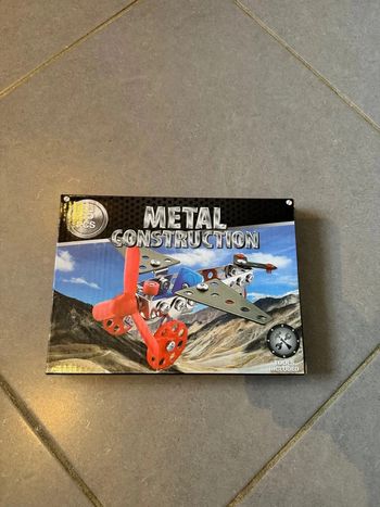 Jeu de construction d’un Avion en métal (type mécano) - Métal construction - 65 pièces