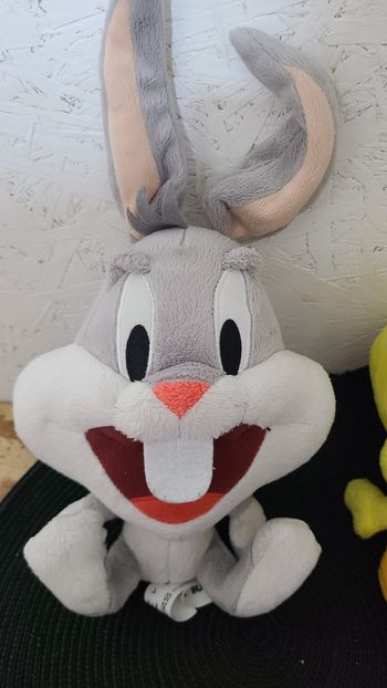 Doudou Peluche TCC Looney Tunes Warner Bros BUGS BUNNY LAPIN GROSSE TETE Peluche titi baby looney tu