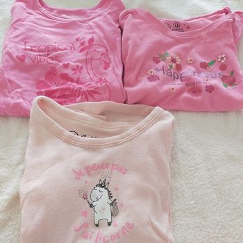 Lot de t-shirts fille