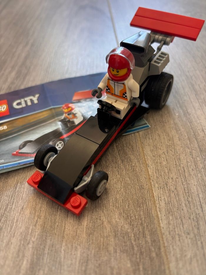 lego City 30358 Dragster et son pilote complet avec notice de montage - photo numéro 2