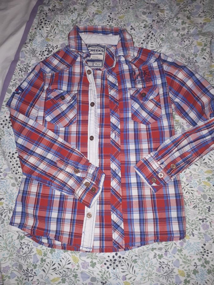 Chemise creeks 8 ans carreaux