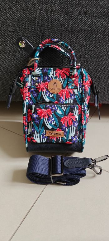 Nano bag Cabaïa verte rouge