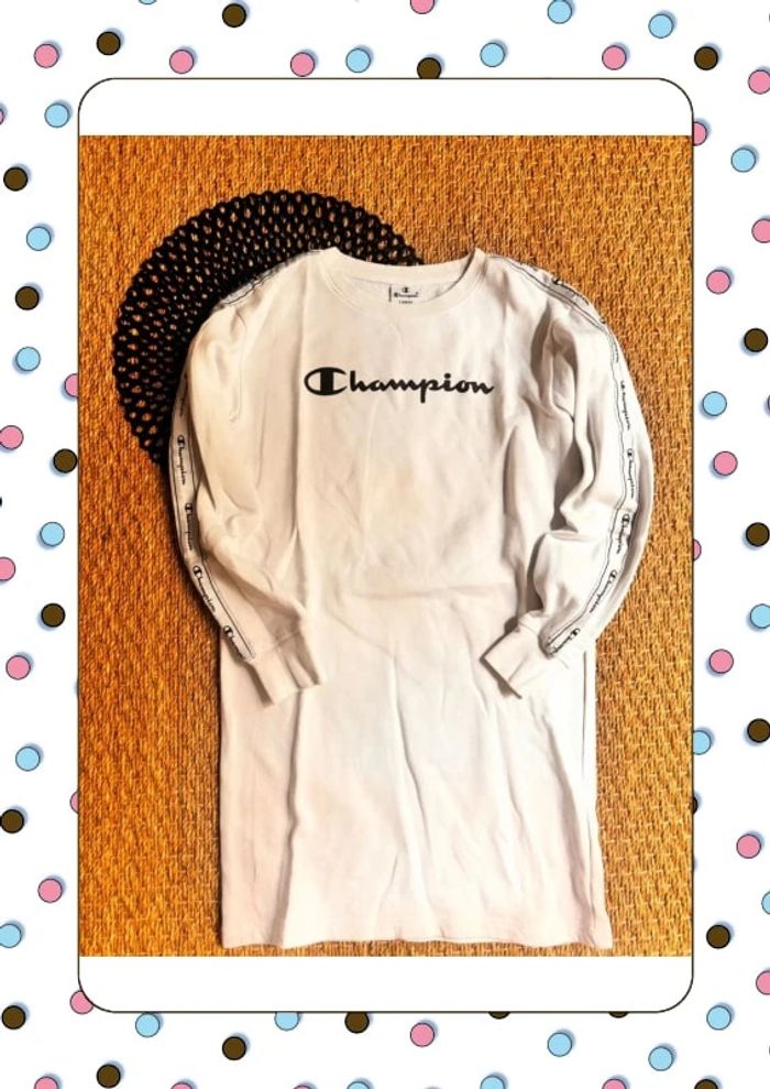 Robe sweat blanche champion
