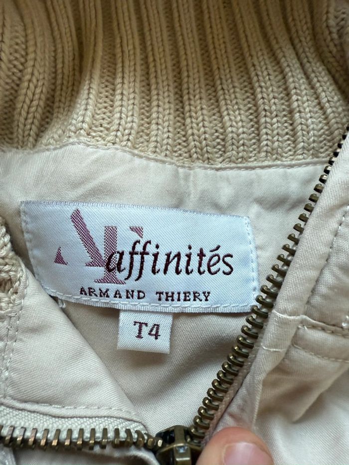 Veste beige marque Affinités by Armand Thierry - photo numéro 7