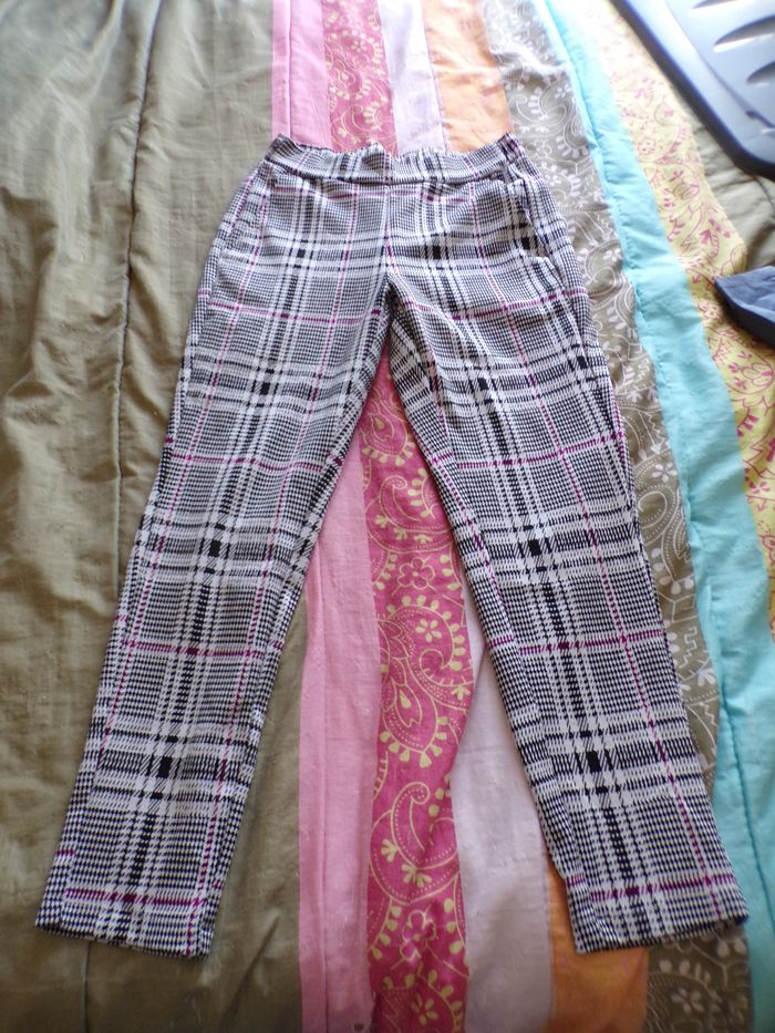 Pantalon motifs pieds de poule T38/40