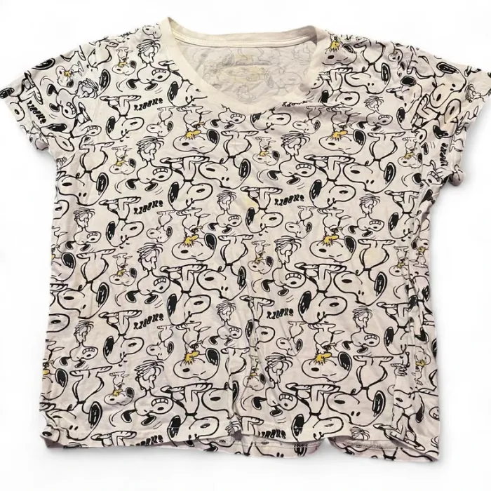 white snoopy graphic tee - photo numéro 3