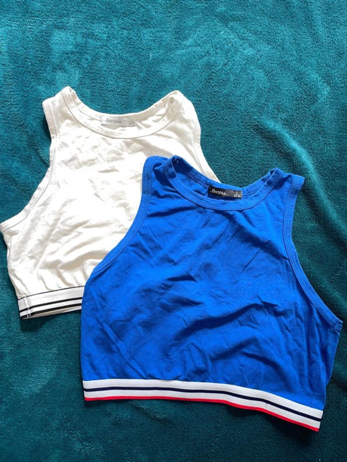2 t-shirt/ brassière Berska femme L