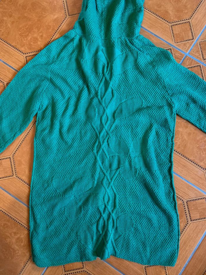 Gilet à capuche vert - photo numéro 4