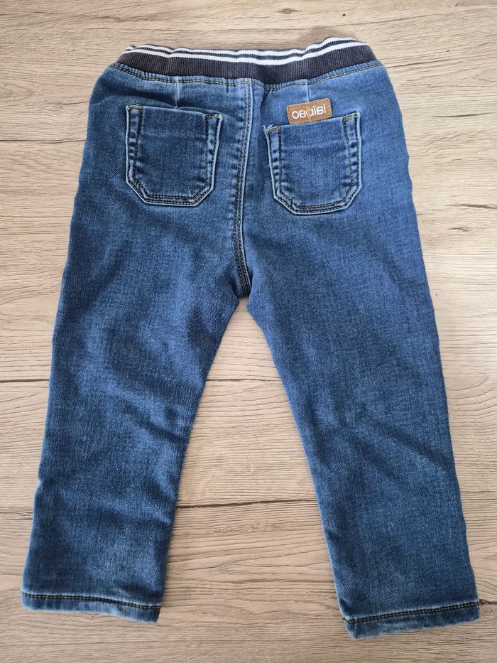 Jeans bleu, Obaïbi, 18 mois - photo numéro 2