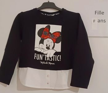 Sweat fin Minnie Disney 8 ans