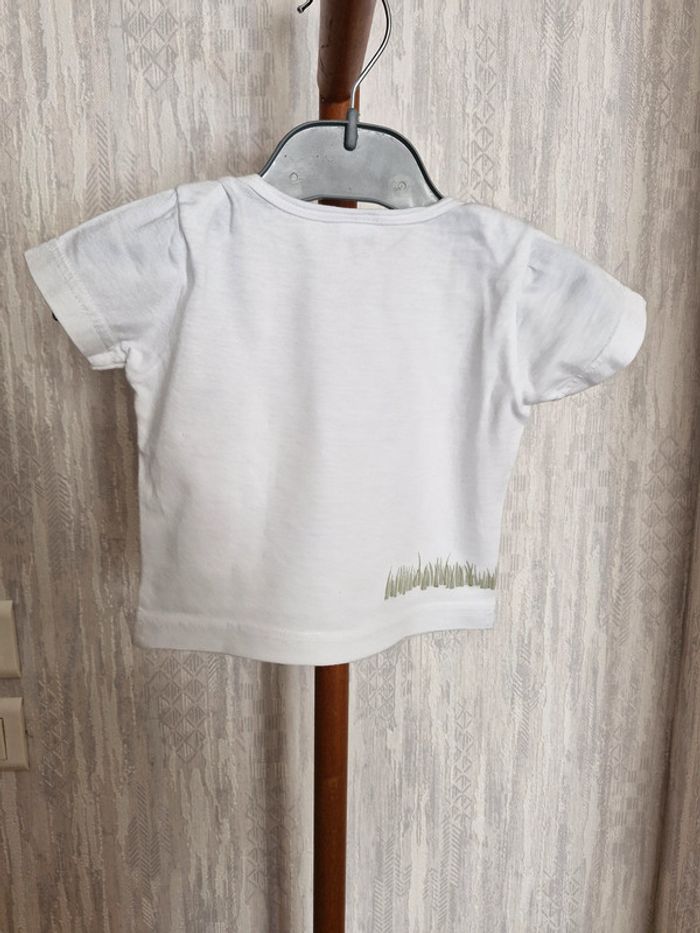 🎯 T-shirt manches courtes bébé – Petit Bateau – Taille 6 mois - Coton - photo numéro 7