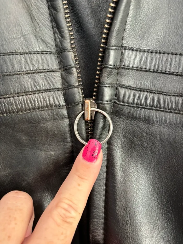 Veste en cuir de moto taille L Helstons - photo numéro 6