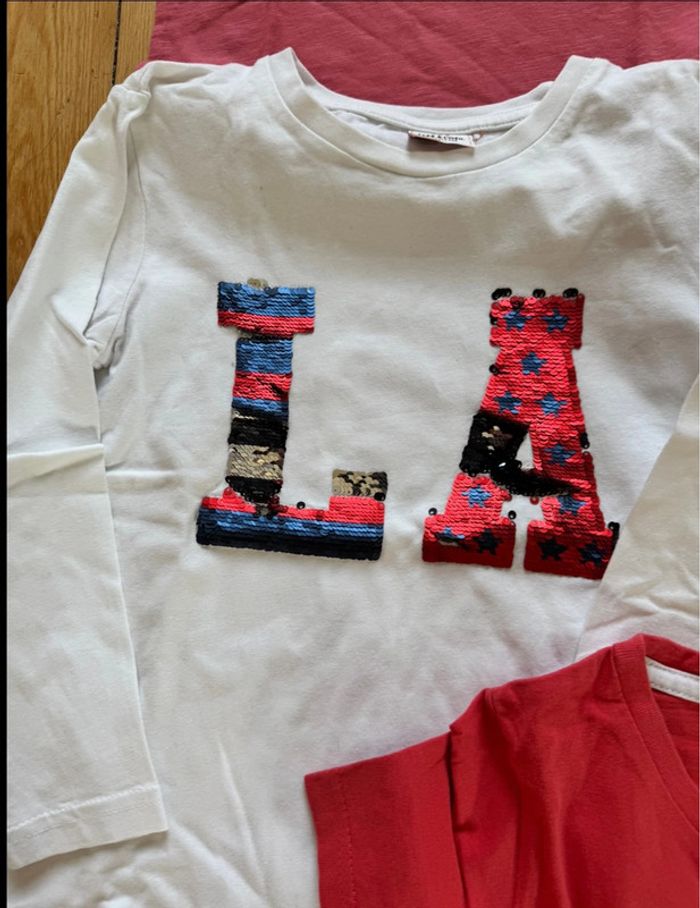 Lot tee-shirts 8 ans - photo numéro 3