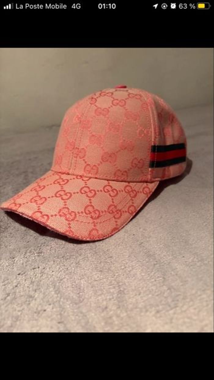 Casquette Gucci rose