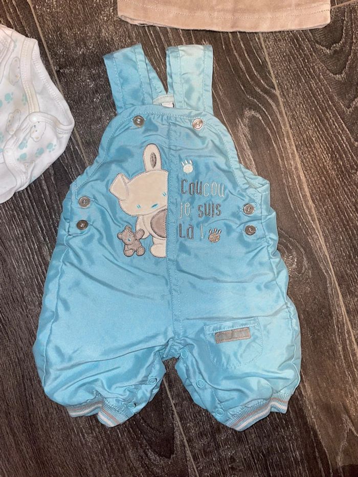 Ensemble salopette 0-1 mois - photo numéro 2
