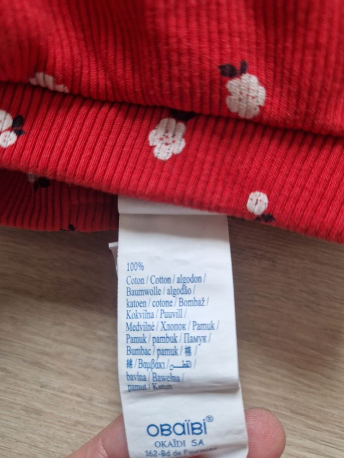 Pantalon bébé fille Obaibi 12 mois - photo numéro 5