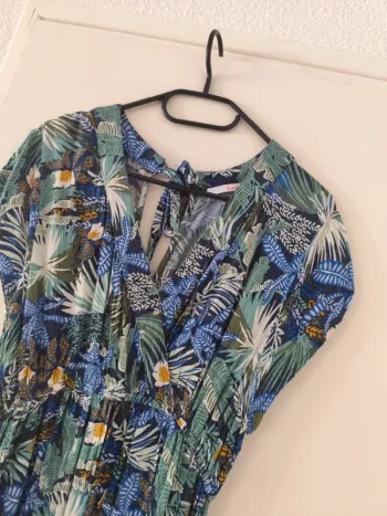 Robe verte camaïeu