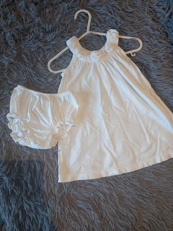Robe blanche + culotte