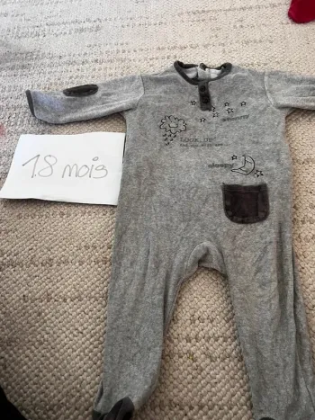 Pyjama velour 18 mois