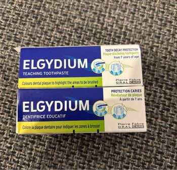 Dentifrice elgydium révélateur de plaque dentaire