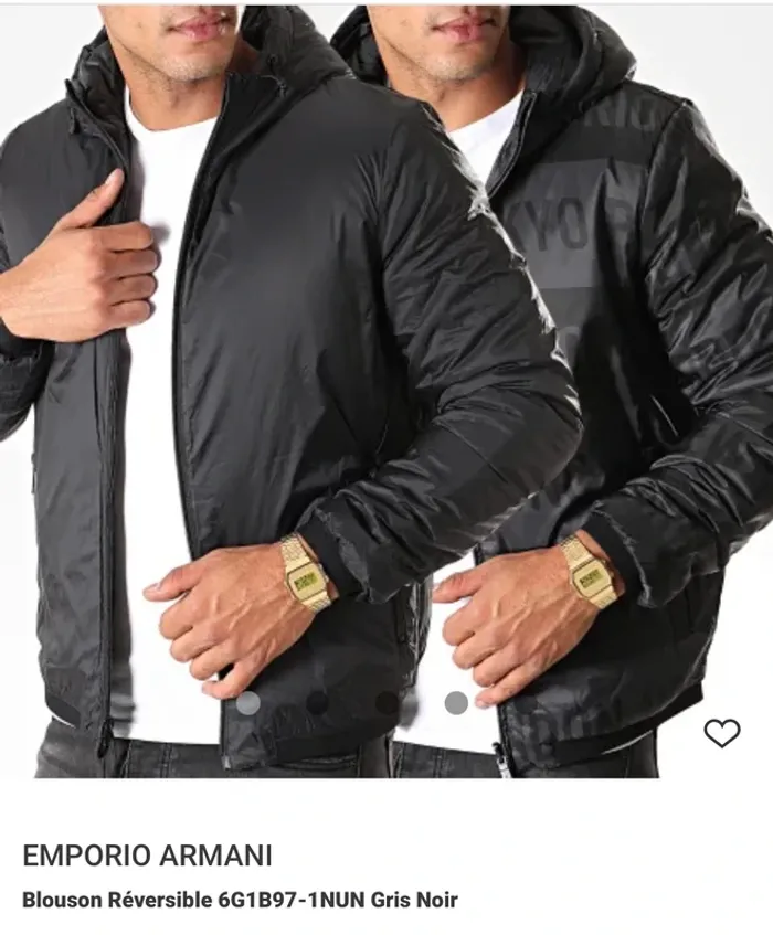 Veste réversible Emporio Armani - photo numéro 4