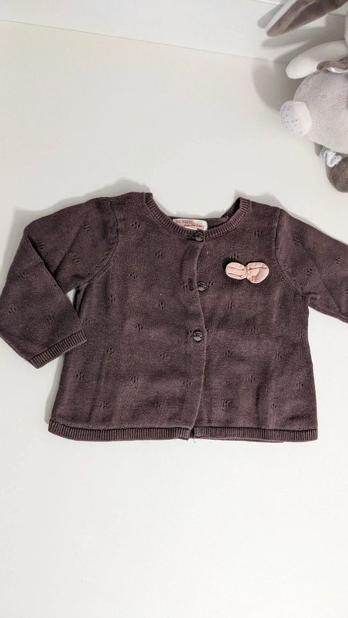 Gilet Marron DPAM 9 Mois