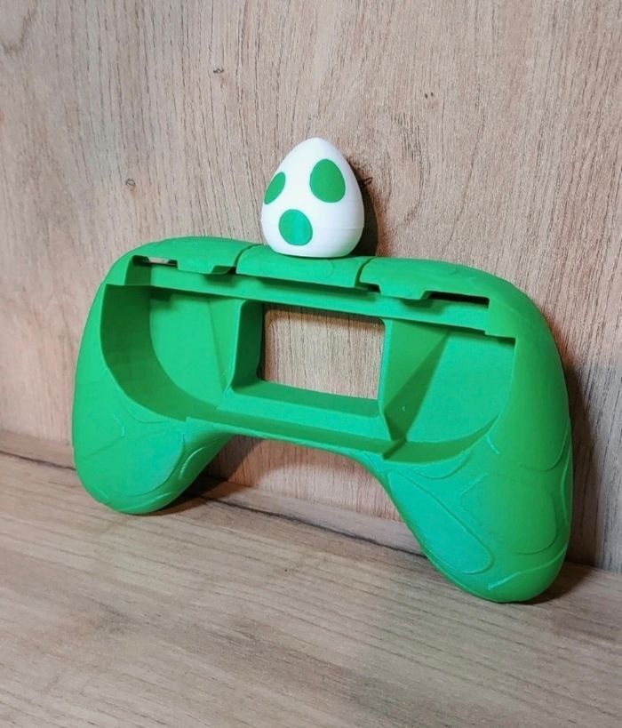 Manette Nintendo mario bros joycon grip switch 2 yoshi vert neuf - photo numéro 3