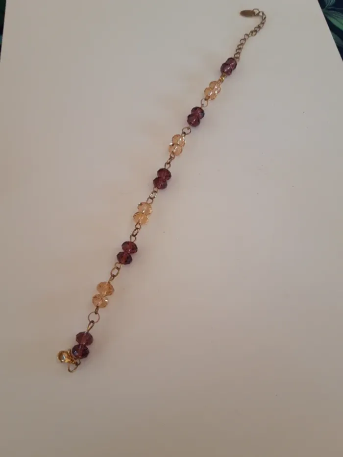 Bracelet fantaisie ambré - photo numéro 2