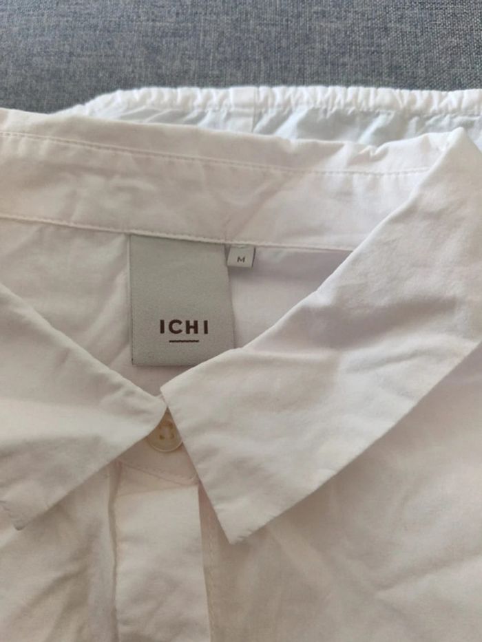 C59 chemise rose/blanc Ichi M - photo numéro 3