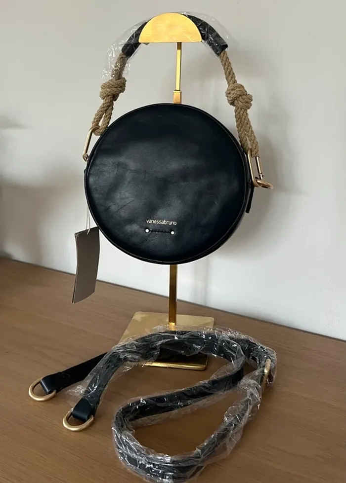 Sac rond Vanessa Bruno “Holly” bleu marine