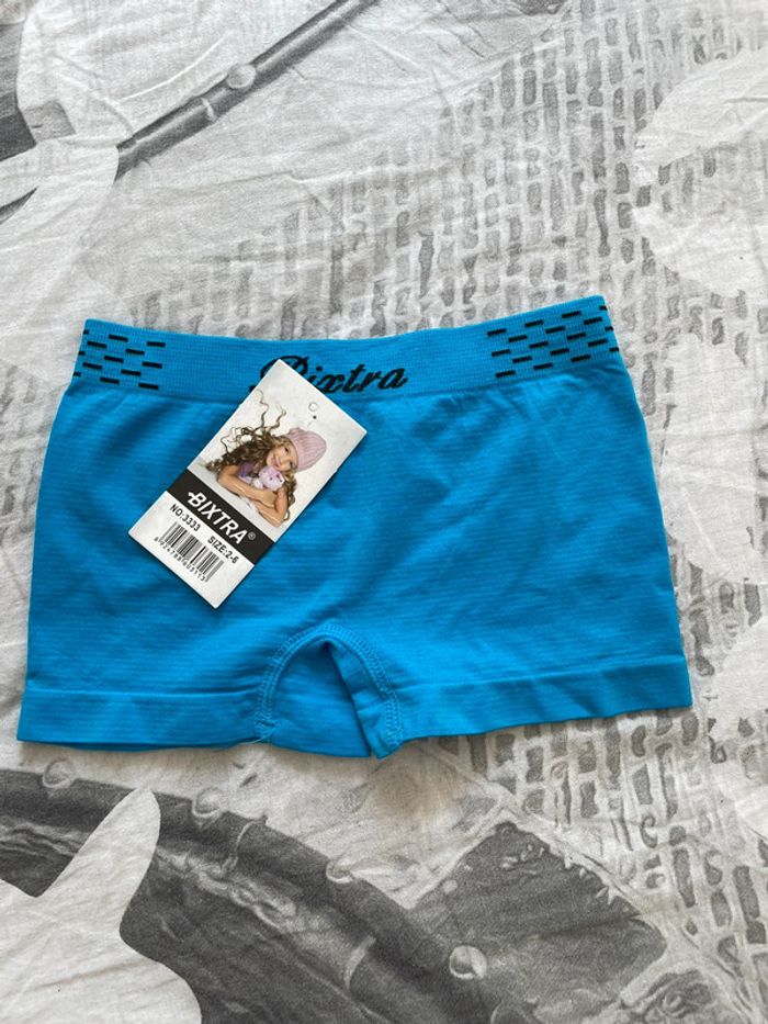 Boxer bleu neuf « fabriqué par papa et maman taille 2 ans - photo numéro 2